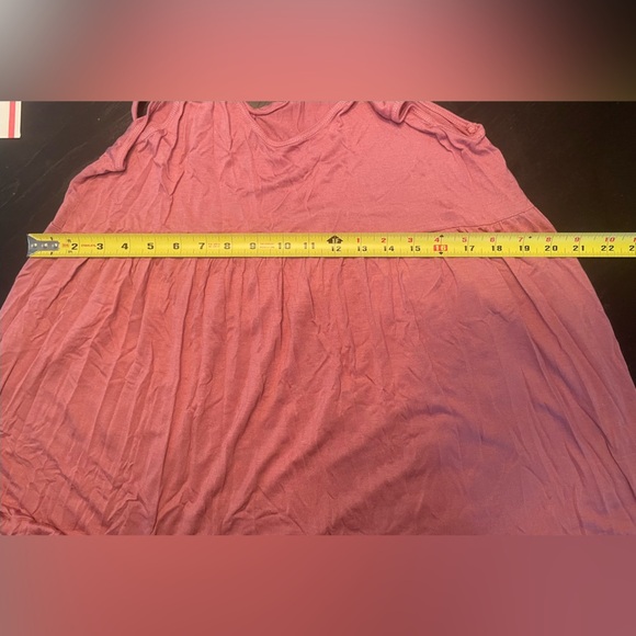 Dusty rose top /beach cover up - Picture 5 of 9